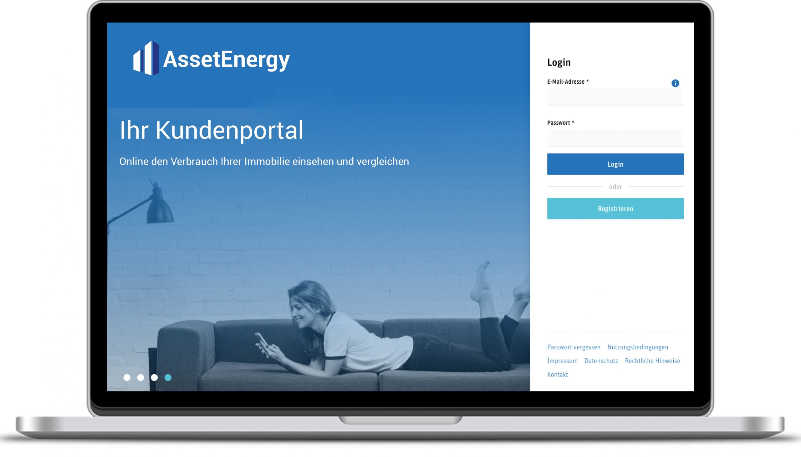 AssetEnergy Webportal online Verbrauch Ihrer Immobilie einsehen