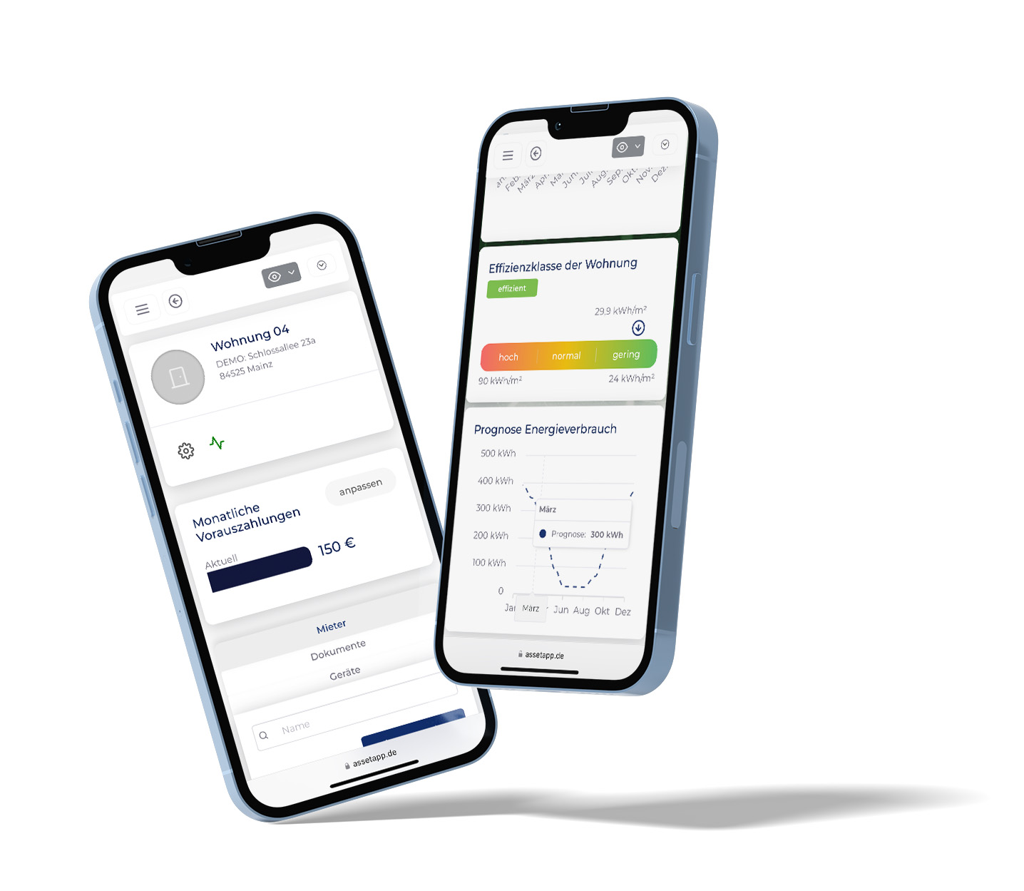 AssetEnergy Heizung digital App AssetEnergy Heizkosten digital online nachvollziehen um die Kosten für eine Heizung im Blick zu behalten